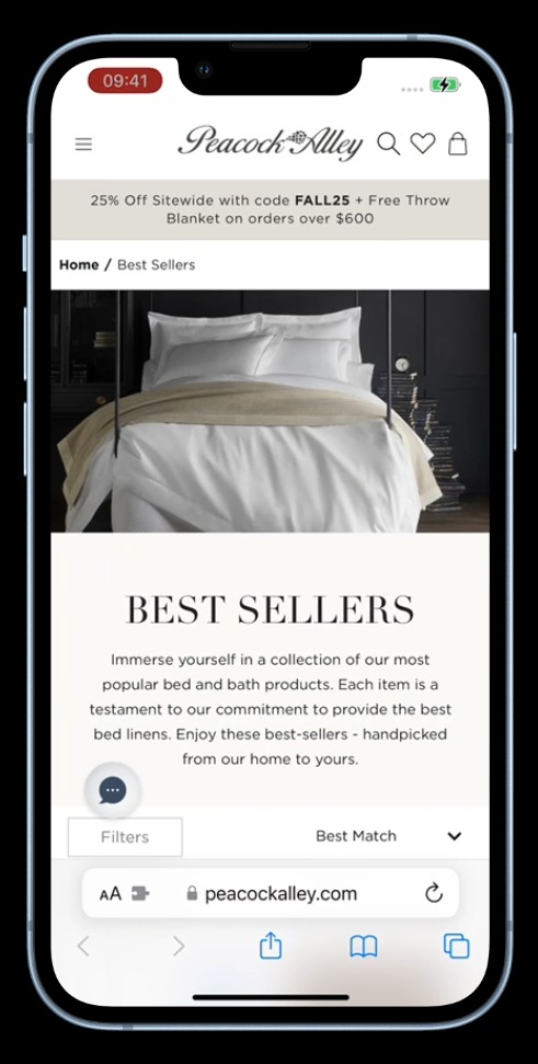 quad lock eccomerce store on Mobile