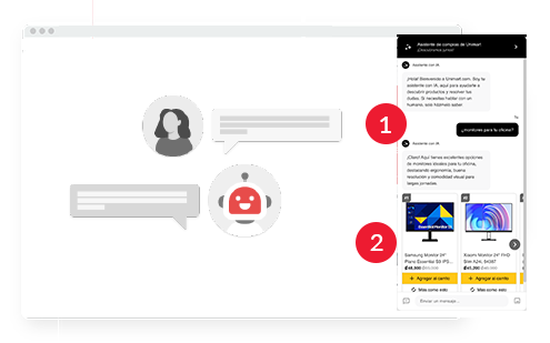 AI Shopper Assistance with text over it