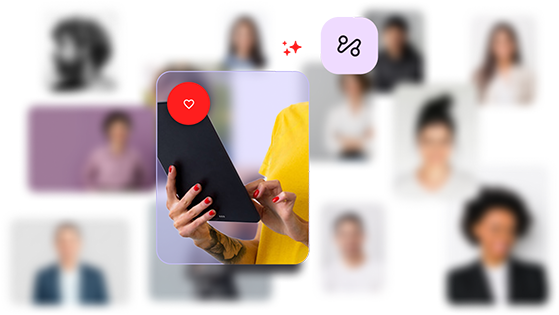 Blurry profile images